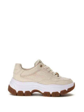 SNEAKERS DONNA - GUESS CREMA - FLFBRT PEL12