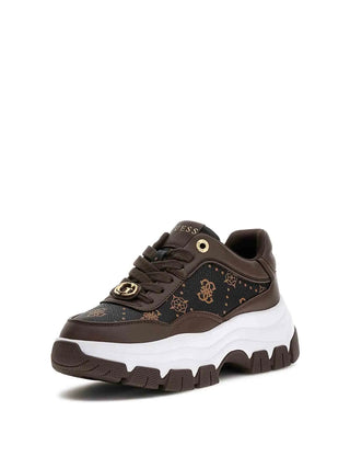 SNEAKERS DONNA - GUESS MARRONE - FLFBRT PEL12 2