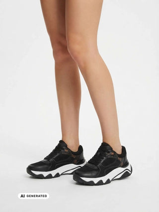 SNEAKERS DAMEN - GUESS SCHWARZ - FLTMZZ ELE12 6