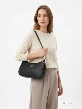 DAMEN SCHULTERTASCHE - GUESS SCHWARZ - HWZG96 72180 3