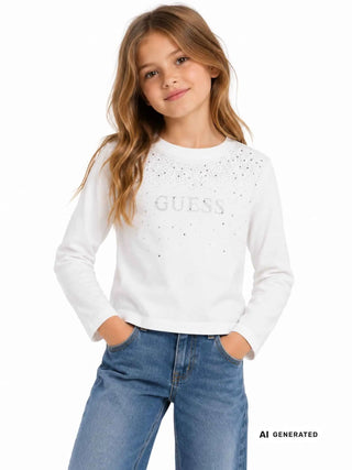 MÄDCHEN T-SHIRT - GUESS KIDS WEISS - J6BI08 K5778 3
