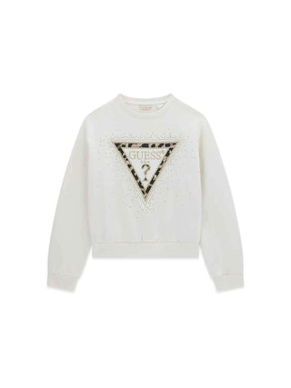 MÄDCHEN-SWEATSHIRT - GUESS KIDS CREME - J6BQ07 K6093