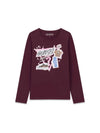 T-SHIRT RAGAZZA - GUESS KIDS BORDEAUX - J6YI01 K3664 1