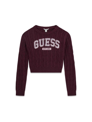 MAGLIA RAGAZZA - GUESS KIDS BORDEAUX - J6YR11 Z0843 1