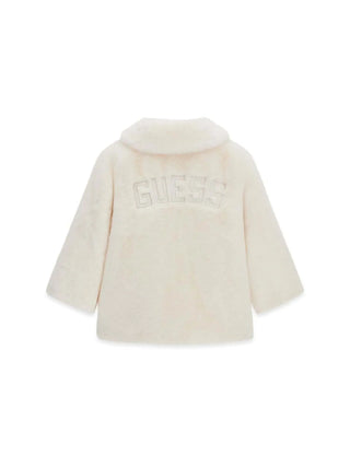 GIUBBOTTO BAMBINA - GUESS KIDS CREMA - K6BL12 W3978 2