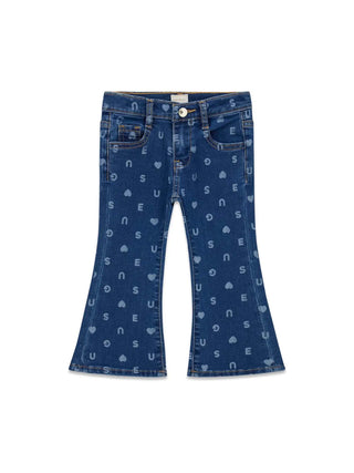 PANTALONE BAMBINA - GUESS KIDS BLU - K6YA04 D1154 1