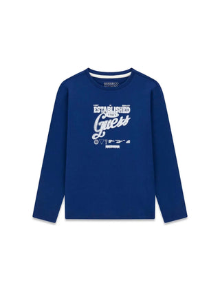 T-SHIRT JUNGE - GUESS KIDS BLAU - L6YI10 K3723