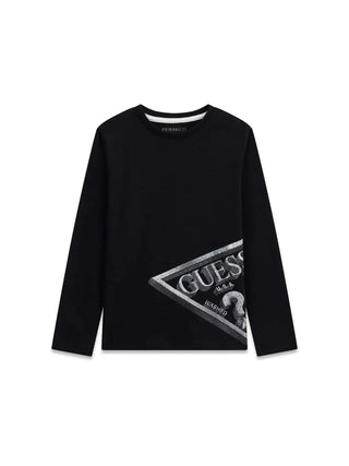 T-SHIRT RAGAZZO - GUESS KIDS NERO - L6YI12 K3727 1