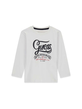 T-SHIRT BAMBINO - GUESS KIDS BIANCO - N6BI02 K5851 1