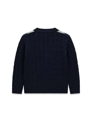 MAGLIA BAMBINO - GUESS KIDS BLU - N6BR05 Z1395 2