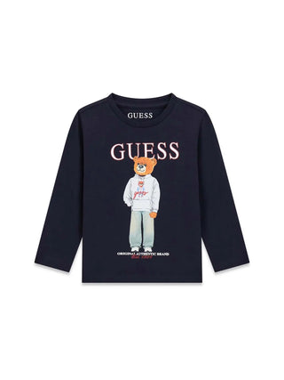 T-SHIRT BAMBINO - GUESS KIDS BLU - N6YI06 K3794 1