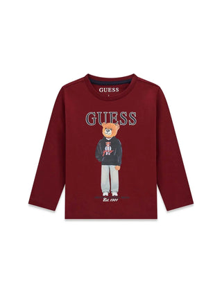 T-SHIRT BAMBINO - GUESS KIDS BORDEAUX - N6YI06 K3794 1