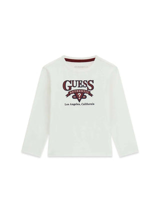 T-SHIRT BAMBINO - GUESS KIDS BIANCO - N6YI12 K3800 1