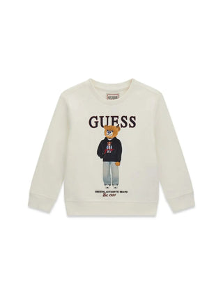 MAGLIA BAMBINO - GUESS KIDS CREMA - N6YQ05 K4096 1
