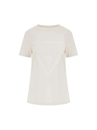 T-SHIRT DONNA - GUESS ATHLEISURE BIANCO - V2YI07 K8HM0
