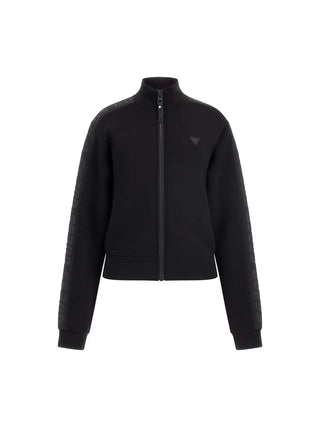 FELPA DONNA - GUESS ATHLEISURE NERO - V2YQ17 K7UW2