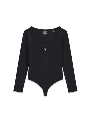 MAGLIA DONNA - GUESS ATHLEISURE NERO - V4YP07 J1314