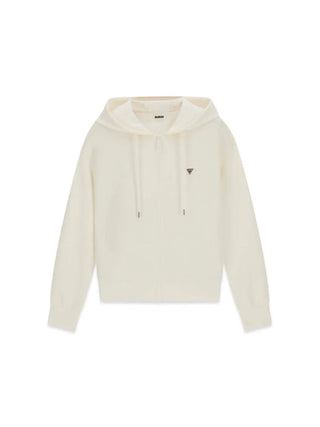 FELPA DONNA - GUESS ATHLEISURE BIANCO - V4YQ06 KCAY2