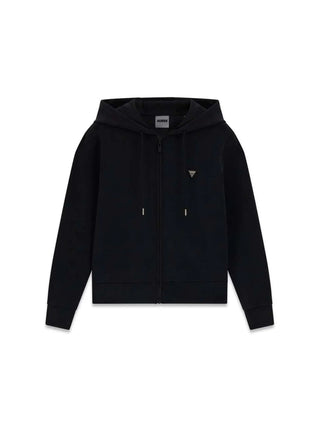 FELPA DONNA - GUESS ATHLEISURE NERO - V4YQ06 KCAY2