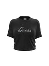 T-SHIRT DONNA - GUESS ATHLEISURE NERO - V6BI10 K6306 1