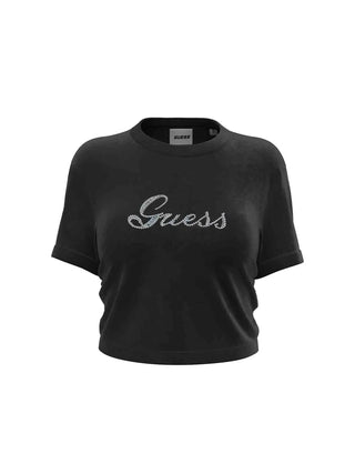 T-SHIRT DONNA - GUESS ATHLEISURE NERO - V6BI10 K6306 1