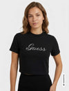DAMEN T-SHIRT - GUESS ATHLEISURE SCHWARZ - V6BI10 K6306 3