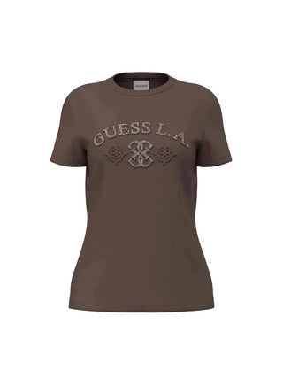 T-SHIRT DONNA - GUESS ATHLEISURE CAFFE - V6BI12 K6647 1