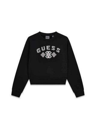 FELPA DONNA - GUESS ATHLEISURE NERO - V6BQ16 K6350