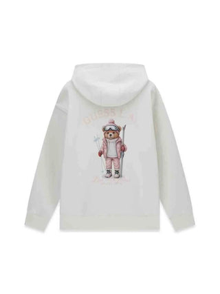 FELPA DONNA - GUESS ATHLEISURE CREMA - V6BQ17 K6354 2