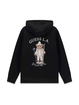 FELPA DONNA - GUESS ATHLEISURE NERO - V6BQ17 K6354 2