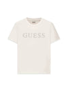 T-SHIRT DONNA - GUESS ATHLEISURE BIANCO - V6RI20 J1314 1