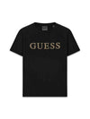 T-SHIRT DONNA - GUESS ATHLEISURE NERO - V6RI20 J1314 1