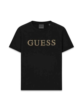 T-SHIRT DONNA - GUESS ATHLEISURE NERO - V6RI20 J1314