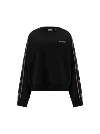 FELPA DONNA - GUESS ATHLEISURE NERO - V6RQ96 KCX22