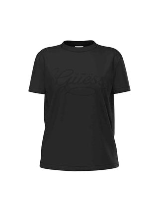 T-SHIRT DONNA - GUESS ATHLEISURE NERO - V6YI17 K4319