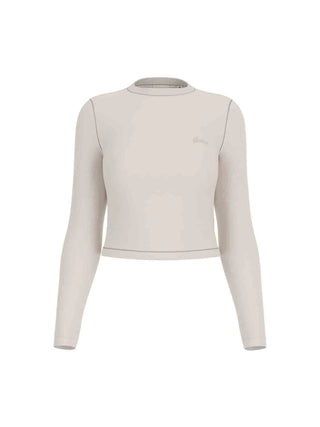 MAGLIA DONNA - GUESS ATHLEISURE BIANCO - V6YP05 K4260