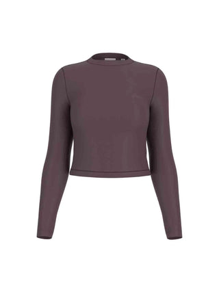 MAGLIA DONNA - GUESS ATHLEISURE MARRONE - V6YP05 K4260