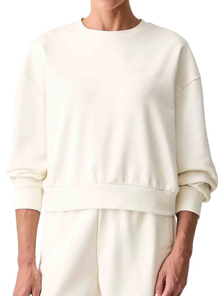 FELPA DONNA - GUESS ATHLEISURE BIANCO - V6YQ10 K4291