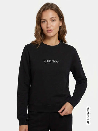 DAMEN SWEATSHIRT - GUESS JEANS SCHWARZ - W4YQ10 KC811 2
