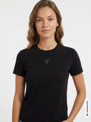 DAMENBLUSE - GUESS APPAREL SCHWARZ - W5BP07 KCGM2 3