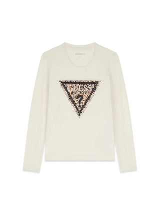 T-SHIRT DONNA - GUESS APPAREL BIANCO - W6BI57 K7387 1