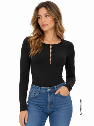 DAMEN-T-SHIRT - GUESS APPAREL SCHWARZ - W6BP21 K6256 3