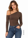 DAMEN T-SHIRT - GUESS BEKLEIDUNG KAFFEE - W6BP22 K6257 3