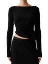 DAMEN-T-SHIRT - GUESS APPAREL SCHWARZ - W6BP25 K6281 1