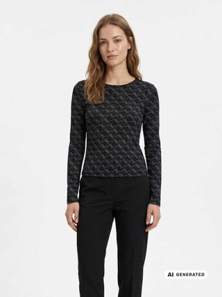 DAMEN-T-SHIRT - GUESS APPAREL SCHWARZ - W6BP26 K6284 3