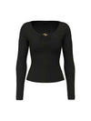 T-SHIRT DONNA - GUESS APPAREL NERO - W6BP27 K6288 1