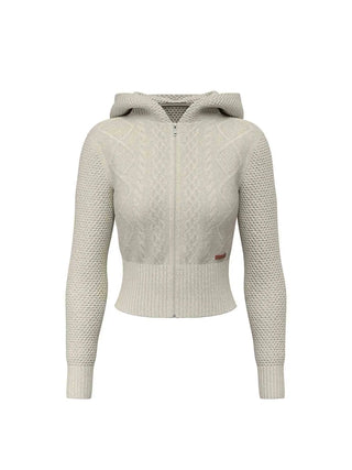 CARDIGAN DONNA - GUESS JEANS BIANCO - W6BR13 Z1256 1