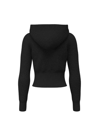 CARDIGAN DONNA - GUESS JEANS NERO - W6BR13 Z1256 2