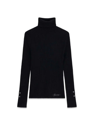 MAGLIA DONNA - GUESS APPAREL NERO - W6BR29 Z1417 1