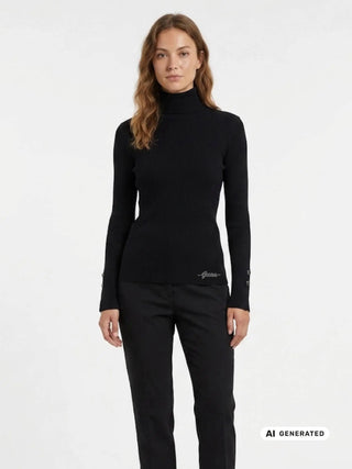 DAMENSHIRT - GUESS BEKLEIDUNG SCHWARZ - W6BR29 Z1417 3
